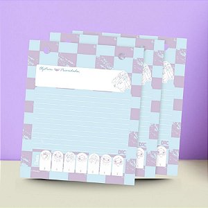 Bloco Refil para Mini Ficheiro - Stitch - 14x17cm - 80 Folhas - Disney Original - 1 unidade - DAC