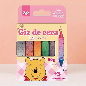Giz de Cera Ponta Dupla - Ursinho Pooh - 12 Cores - Disney Original - 1 unidade - DAC