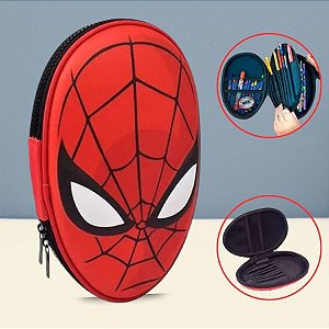 Estojo Box 3D - Homem Aranha - 22x15cm - Disney Original - 1 unidade - DAC