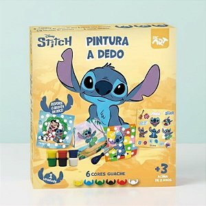 Conjunto de Pintura a Dedo - Stitch - 18 Itens - Disney Original - 1 unidade - DAC