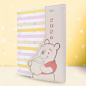 Agenda 2026 Executiva - Ursinho Pooh - 13x19cm - 336 Páginas - Disney Original - 1 unidade - DAC