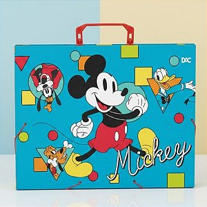 Pasta Maleta - Mickey Colors - 36x26x4cm - Disney Original - 1 unidade - DAC