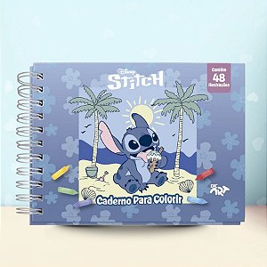 Caderno de Desenho Smart de Colorir - Stitch - 48 Páginas - 15x21cm - Disney Original - 1 unidade - DAC