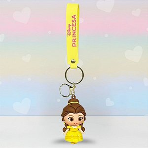 Chaveiro 3D Bela - 7cm - Disney Original - 1 unidade - Toyng