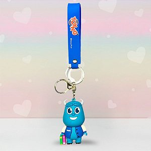 Chaveiro 3D Sulley - Monstros S.A - 7cm - Disney Original - 1 unidade - Toyng