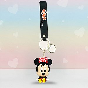 Chaveiro 3D Minnie Mouse - 7cm - Disney Original - 1 unidade - Toyng
