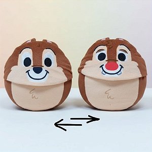 Pelúcia Dupla Face - Tico e Teco - 15cm - Disney Original - 1 unidade - Toyng