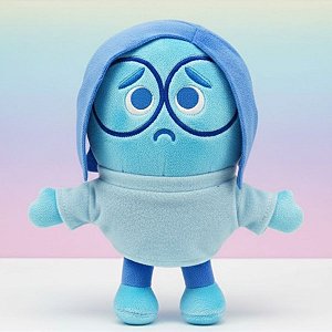 Brinquedo Squish Pelúcia - Tristeza- Divertidamente - 18cm - Disney Original - 1 unidade - Toyng