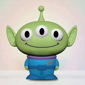 Borracha Escolar 3D - Alien - Toy Story - Disney Original - 1 unidade - Toyng