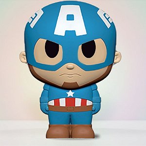 Borracha Escolar 3D - Capitão América - Vingadores - Disney Original - 1 unidade - Toyng
