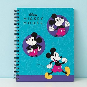 Caderno Universitário - Mickey Mouse Blue - 215x275mm - 1 Matéria - Disney Original - 1 unidade - Culturama