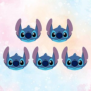 Aplique Imp EVA Relevo - Stitch - Disney Original - 5 unidades - Piffer