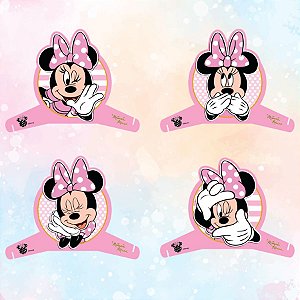 Decoração de Mesa - Minnie Mouse Rosa - Disney Original - 4 unidades - Piffer