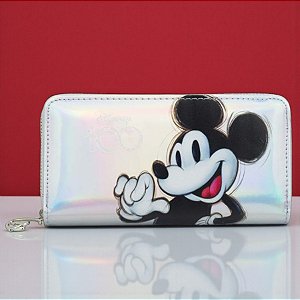 Carteira de Mão - Mickey Mouse - Holográfico - 19x9cm - Disney Original - 1 unidade - Taimes