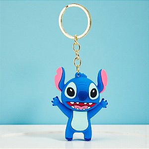 Chaveiro 3D Stitch - 6,5cm - Disney Original - 1 unidade - Taimes