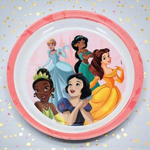 Prato Fundo de Melamine - Princesas - 21cm - Disney Original - 1 unidade - Tuut