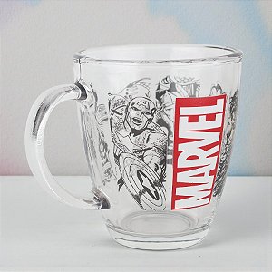 Caneca de Vidro - Marvel - 370ml - Disney Original - 1 unidade - Tuut