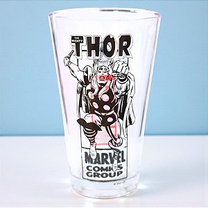 Copo de Vidro - Thor - Vingadores - 300ml - Disney Original - 1 unidade - Tuut
