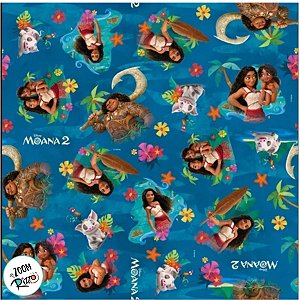 Folha para Presentes Disney - Moana - 69x89cm - 5 unidades - Cromus - Rizzo
