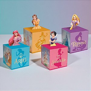 Caixa Pop Up - Princesas - M 9x9x8cm - Disney Original - 10 unidades - Cromus