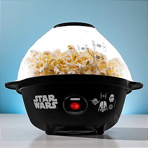 Pipoqueira Elétrica Bowl - Star Wars - Preta - 127V - Disney Original - 1 unidade - Mallory