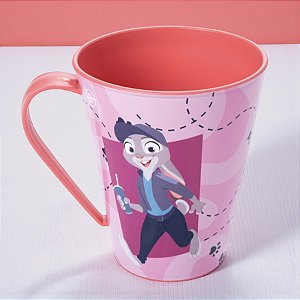 Caneca de Plástico Judy - Zootopia - 360ml - Disney Original - 1 unidade - Plasútil