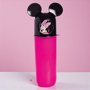 Porta Escovas Minnie Mouse - 370ml - Disney Original - 1 unidade - Plasútil