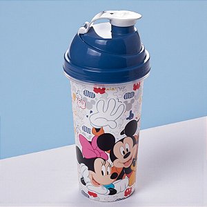 Shakeira Turma do Mickey Mouse - Azul - 580ml - Disney Original - 1 unidade - Plasútil