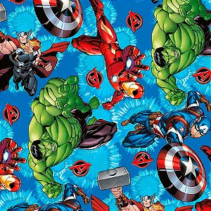 Folha para Presentes - Vingadores Em Ação - 69x89cm - 25 unidades - Cromus - Rizzo