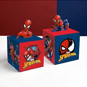 Caixa Pop-Up para Lembrancinhas Spider Man - Homem Aranha - 10 unidades - Cromus - Rizzo