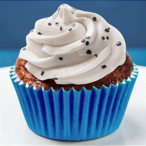Mini Forminha Para Cupcake Impermeável - Azul Royal - 4,1x2,6cm - 45 unidades - Regina - Rizzo