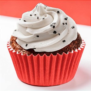Mini Forminha Para Cupcake Impermeável - Vermelha - 4,1x2,6cm - 45 unidades - Regina - Rizzo