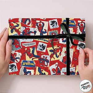 Folha para Presentes Disney - Homem Aranha - 69x89cm - 5 unidades - Cromus - Rizzo