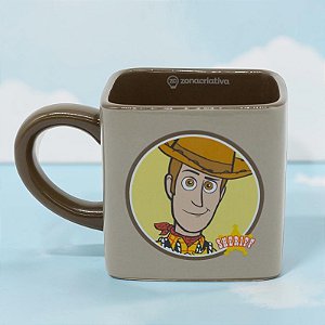 Caneca de Cerâmica - Woody - Toy Story - 300ml - Disney Original - 1 unidade - Zonacriativa - Rizzo