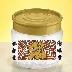Pote de Plástico Organizador - Rei Leão - 160ml - 1 unidade - Disney Original - Tiba