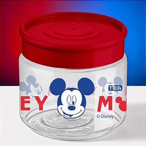 Pote de Plástico Organizador - Mickey Mouse - Vermelho - 160ml - 1 unidade - Disney Original - Tiba