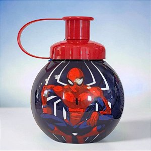 Garrafa Squeeze Bola Homem Aranha - Modelo 7 - 250ml - 1 unidade - Disney Original - Tiba