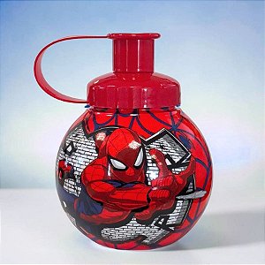 Garrafa Squeeze Bola Homem Aranha - Modelo 1 - 250ml - 1 unidade - Disney Original - Tiba
