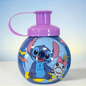 Garrafa Squeeze Bola Stitch e Xepa - Roxo - 250ml - 1 unidade - Disney Original - Tiba
