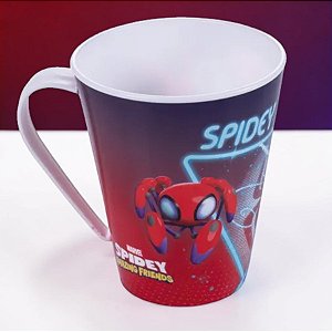 Caneca de Plástico Spidey - Modelo 5 - 360ml - Disney Original - 1 unidade - Plasútil - Rizzo