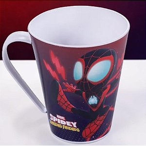 Caneca de Plástico Spidey - Modelo 4 - 360ml - Disney Original - 1 unidade - Plasútil - Rizzo