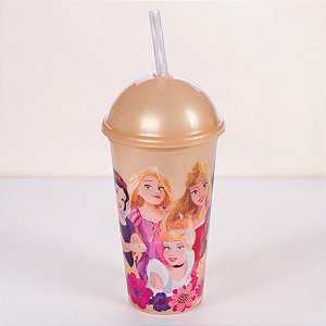 Copo Shake Princesas - 500ml - Disney Original - 1 unidade - Plasútil - Rizzo