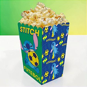 Caixa para Pipoca - Stitch na Copa - Disney Original - 8 unidades - FestColor - Rizzo