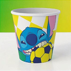 Copo de Papel - Stitch Na Copa - 200ml - Disney Original - 8 unidades - FestColor - Rizzo
