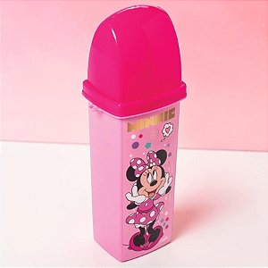 Porta Escova de Dente Infantil - Minnie Mouse - Pink - Disney Original - 1 unidade - Plasútil - Rizzo
