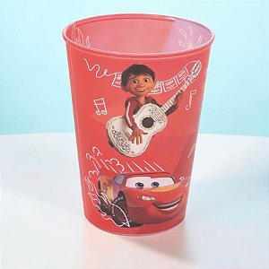 Kit 10 Copos de Plástico Personagens Pixar - Vermelho - 320ml - Disney Original  - 1 unidade - Rizzo