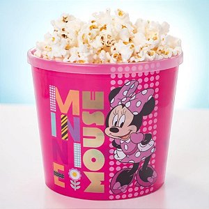 Kit 10 Baldes de Pipoca - Minnie Mouse Rosa - 2,1l - Disney Original  - 1 unidade - Rizzo