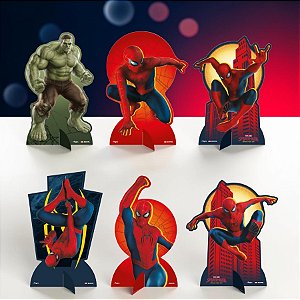 Decoração de Mesa - Homem Aranha - Um Novo Dia - Disney Original - 6 unidades - Regina - Rizzo
