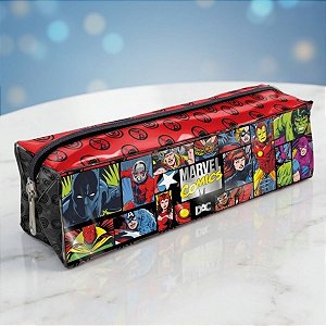 Estojo Simples com Zíper - Vingadores - 18x5cm - Disney Original - 1 unidade - DAC - Rizzo
