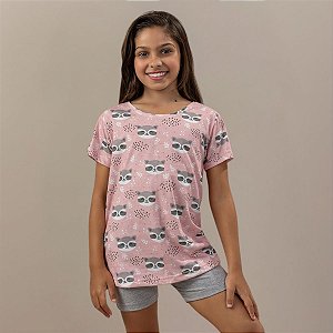 Pijama Menina Verão Guaxinim
